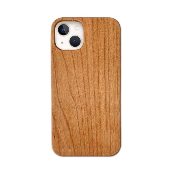 Pretimo iPhone 11 ケース 天然木 木製 ウッド 桜の木 ワイヤレス充電対応