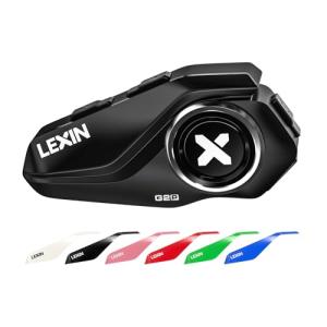 LEXIN バイク用インカム 6riders同時接続インカム 6つオプション FMラジオ付き bluetooth5.0 インカムバイク用 1｜olc-store