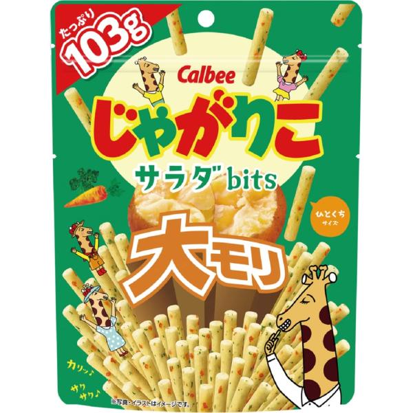 カルビー じゃがりこサラダｂｉｔｓ大モリ 103g×12袋 おやつ お菓子 おつまみ 大容量 チャッ...