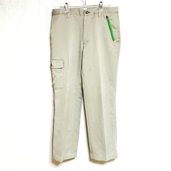 (^w^)b PGA TOUR ゴルフパンツ スラックス カーゴパンツ ライトグレー グリーン ポリ...