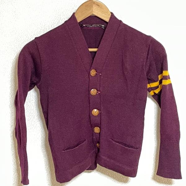 希少◎(^w^)b Letterfd cardigan レタードカーディガン 50‘s60‘sヴィン...