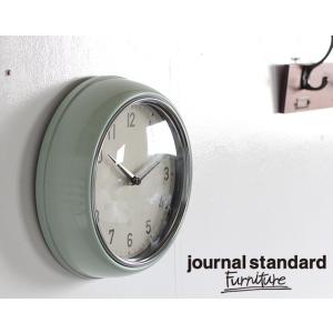 journal standard Furniture ジャーナルスタンダードファニチャー GENT WALL CLOCK GREEN ゲント ウォールクロック　グリーン｜old