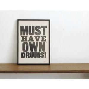A TWO PIPE PROBLEM LETTERPRESS /MUST HAVE OWN DRUMS BB Lサイズ｜old