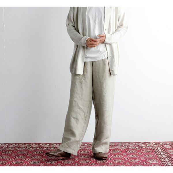 evam eva エヴァムエヴァ リネンワイドパンツ linen wide pants E223T0...