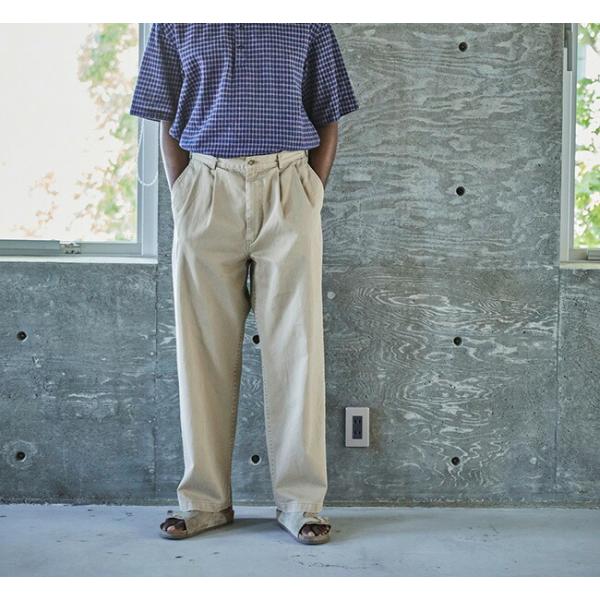 orslow オアスロウ TWO TUCK WIDE TROUSERS 2タックワイドトラウザー 0...