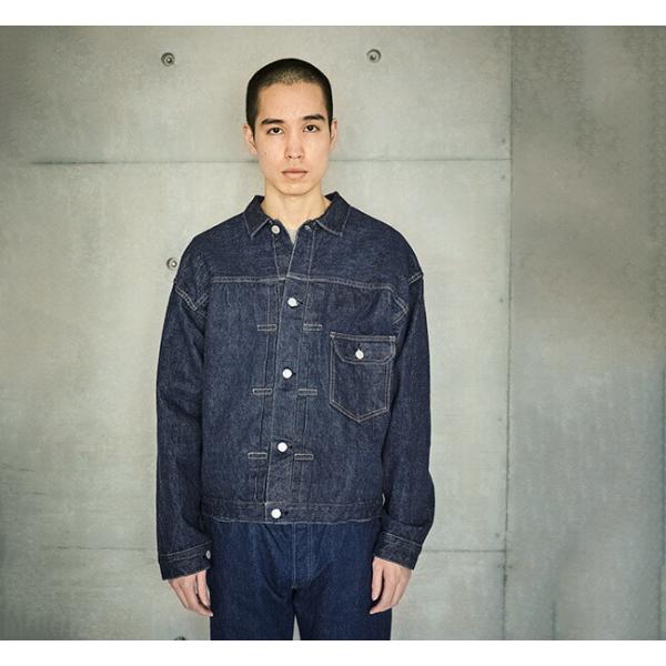 orslow オアスロウ TYPE1 PLEATED FRONT BLOUSE ONE WASH デ...