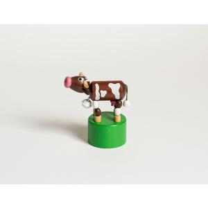 DETOA Wooden Push Up Toy Cow. no.12536 木製玩具