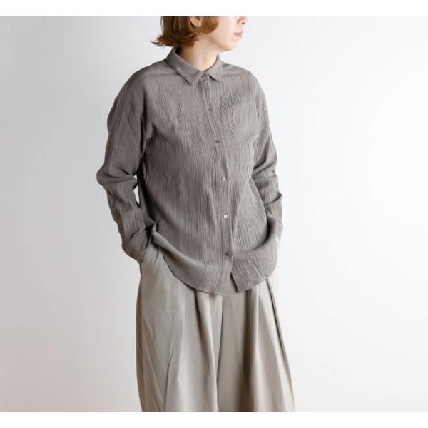 evam eva エヴァムエヴァ E261T052 コットンシャツ cotton shirt