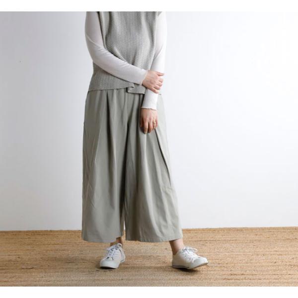 evam eva エヴァムエヴァ E261T061 コットン キュロットパンツ cotton cul...