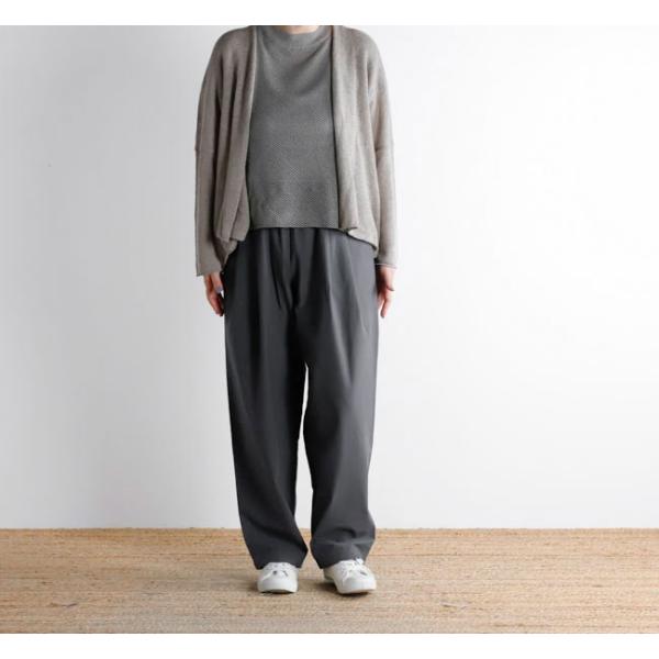 evam eva エヴァムエヴァ E263T030 コットンボリュームパンツ cotton volu...