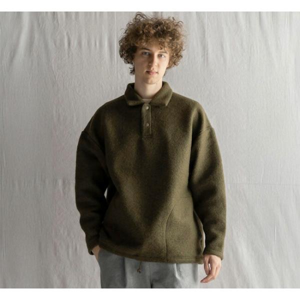 Jackman ジャックマン JM7583 ウールヒモポロ Wool HIMO Polo