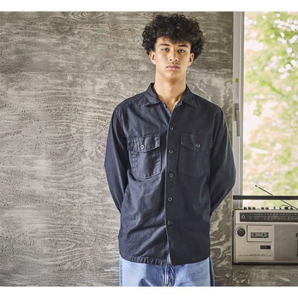 orslow オアスロウ 03-8045-J61 U.S ARMY FATIGUE SHIRT BL...