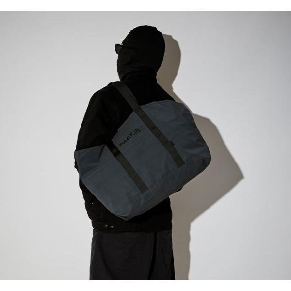 PACKING　パッキング　PA-059　トートバッグ　BLACK REFLECTIVE TOTE