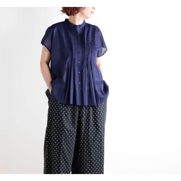 SOIL ソイル NSL26022 BANDED COLLAR FRENCH/SL PINTUCK ...
