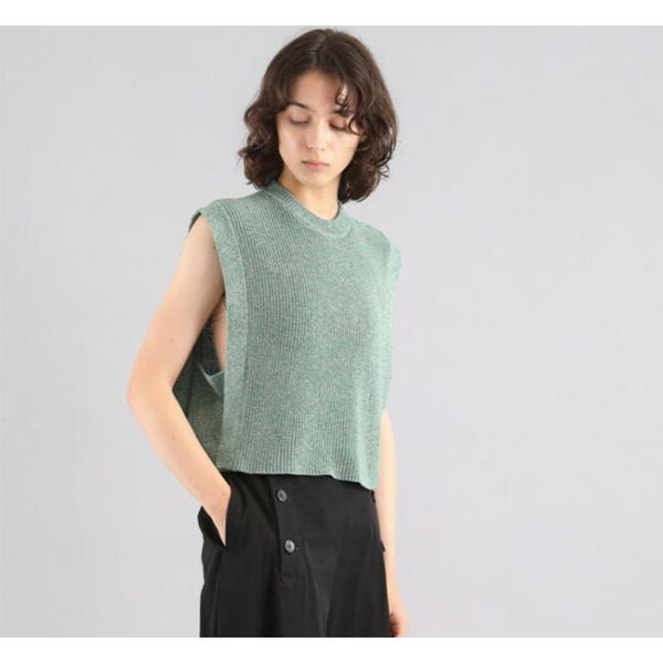 SALE30%OFF //SACRA サクラ CO/LI MELANGE TOP コットンリネン メ...