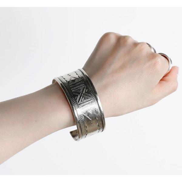 TUAREG JEWELRY トゥアレグニッケルブレスレット H3cm バングル