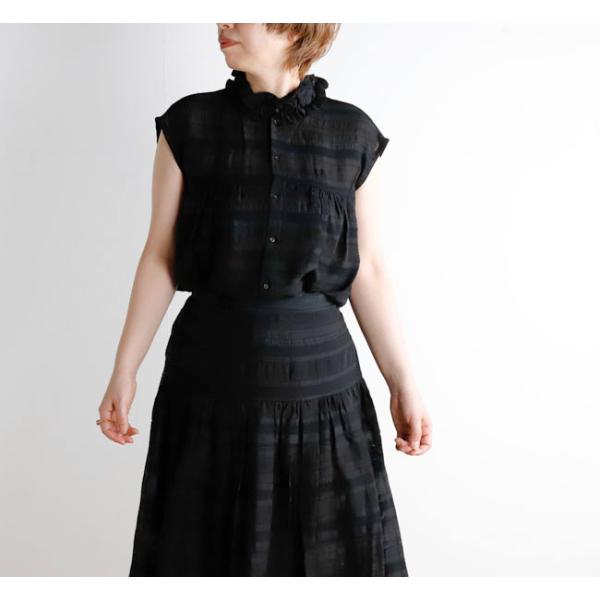 SALE40%OFF //Veritecoeur ヴェリテクール VC-2852 フリルレースブラウ...