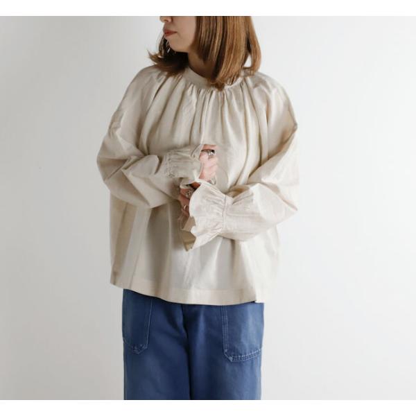 SALE30%OFF //Veritecoeur ヴェリテクール VC-2686A ギャザーブラウス...