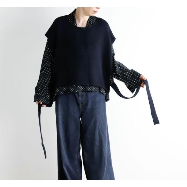 Veritecoeur ヴェリテクール VCK-294 リボンニットベスト