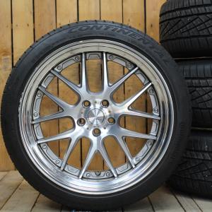 ヴェルファイア アルファード等 チューナー向 20インチ WORK ランベック LM7 9.5J / 10J コンチネンタル 245/40R20 タイヤ ホイール 4本SET