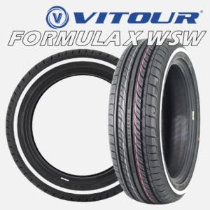 14インチ 175/65R14 82H 2本 サマータイヤ  ホワイトリボン ヴィツァー フォーミュラX VITOUR FORMULA X WSW V00002