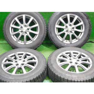 中古 ホイールタイヤ 4本 195/65R15 2019年製 8分山 CRASS スタッドレス タイ...