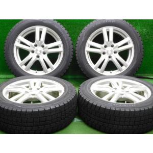 中古 ホイールタイヤ 4本 215/55R17 2017年製 6分山 デュファクト スタッドレス タ...