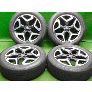 中古 ホイールタイヤ 4本 225/55R18 2020年製 5分山 スバル XV 純正 ラジアル ...