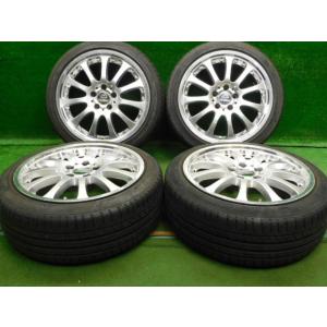 中古 ホイールタイヤ 4本 215/45R18 2024年製 6分山 カールソン CR1/11 ラジ...