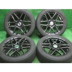 中古 ホイールタイヤ 4本 225/50R18 2019年製 4分山 レアマイスター プレミックスミュンスター ラジアル タイヤ ヨコハマ　ブルーアース RV-02｜oldgear2