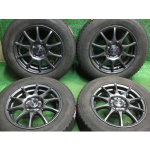 中古 ホイールタイヤ 4本 165/70R14 2022年製 7分山 ウェッズ ヴェルヴァ チャージ...