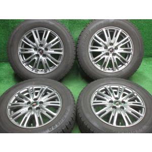 中古 ホイールタイヤ 4本 195/65R15 2020年製 8分山 fang スタッドレス タイヤ...