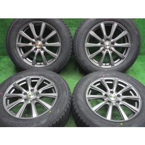 中古 ホイールタイヤ 4本 225/60R17 2022年製 BADX DOS SE-10R スタッ...