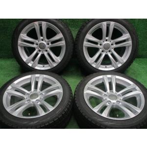 中古 ホイールタイヤ 4本 225/45R17 2017年製 8分山 MAK ビマー スタッドレス タイヤ ピレリ アイスアシメトリコ｜oldgear2