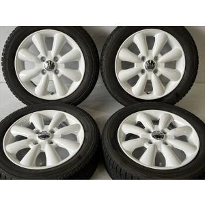 中古 ホイールタイヤ 4本 155/65R14 2015年製 5分山 ホットスタッフ ララパーム ス...