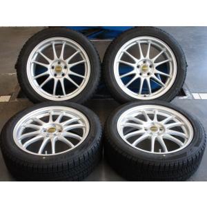 中古 ホイールタイヤ 4本 205/50R17 2018年製 8分山 ファイナルマインド スタッドレス タイヤ ブリヂストン ブリザック VRX2