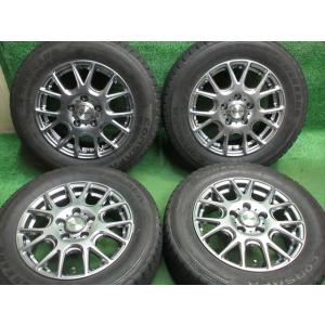 中古 ホイールタイヤ 4本 195/65R15 2018年製 6分山 ヴェルサンディ スタッドレス ...