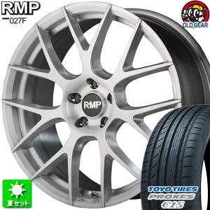 225/50R18 トーヨータイヤ プロクセス C1S 新品サマータイヤ ホイール 4本セット マルカサービス RMP 027F ３Dブラッシュド 18インチ 5H114.3｜oldgear