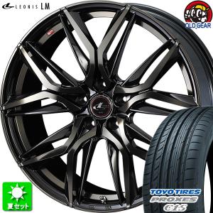 225/40R18 トーヨータイヤ プロクセス C1S 新品サマータイヤ ホイール 4本セット ウェッズ レオニス LM PBMC/TI 18インチ 5H100｜oldgear