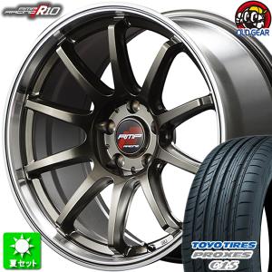 215/45R17 TOYO プロクセス C1S 新品サマータイヤ ホイール 4本セット マルカサービス RMPレーシング R１０ レーシングチタンシルバー/リムPO 17インチ 5H114.3｜oldgear