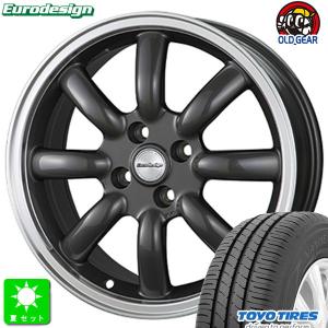 195/45R16 トーヨー TOYO ナノエナジー3+ 新品 サマータイヤ ホイール4本セット 阿部商会 ユーロデザイン クラシックエイト 16インチ 7.0J 4H100｜oldgear