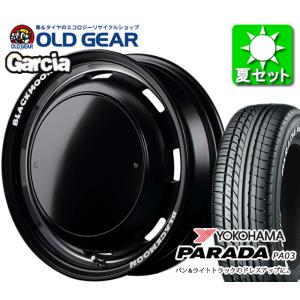 ハイエース200系 215/65R16 ヨコハマ パラダ PA03 ガルシア シスコ ブラックムーン エディション 新品 タイヤ ホイール 4本セット バランス調整済み｜oldgear