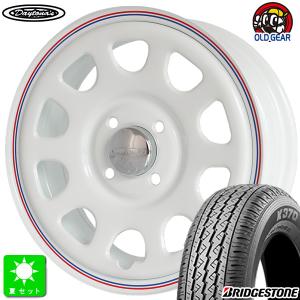 145/80R12 80/78(145R12 6PR) ブリヂストン BRIDGESTONE K370 新品 サマータイヤ ホイール4本セット デイトナ'S Daytona'S 12インチ｜oldgear