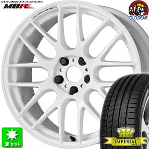 215/40R18 インペリアル エコスポーツ2 新品サマータイヤ ホイール 4本セット ワーク エモーション M8R ホワイト (WHT) 18インチ 5H114.3｜oldgear