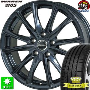 225/35R19 インペリアル エコスポーツ2 新品サマータイヤ ホイール 4本セット ホットスタッフ ヴァーレン W05 ガンメタリック(GM) 19インチ 5H114.3｜oldgear