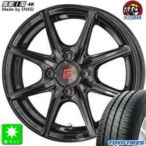 155/55R14 トーヨー ナノエナジー3 新品 サマータイヤ ホイール4本セット 共豊 ザイン SEIN EK 14インチ 4.5J 4H100 ブラック｜oldgear