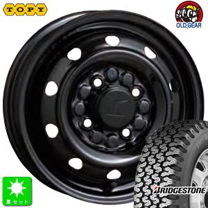 145/80R12 80/78(145R12 6PR) ブリヂストン BRIDGESTONE RD604V 新品 サマータイヤ ホイール4本セット トピー TOPY M74 スチール 鉄 12インチ｜oldgear