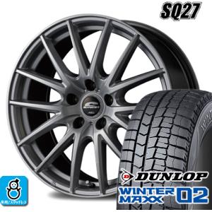 185/70R14 ダンロップ ウインターマックス02 WM02 マルカ シュナイダー SQ27 スタッドレスタイヤホイール 新品 4本セット バランス調整済み｜oldgear