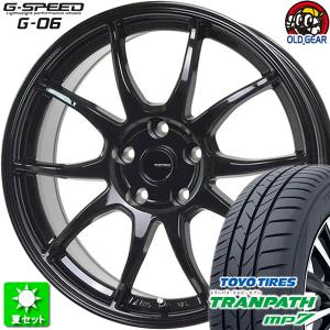 215/45R18 トーヨータイヤ トランパス MP7 新品サマータイヤ ホイール 4本セット ホットスタッフ Gスピード G-06 メタリックブラック(MBK) 18インチ 5H100｜oldgear