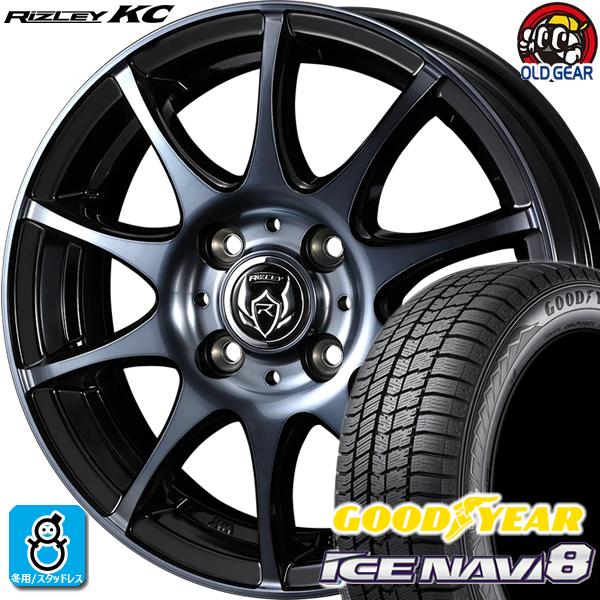 195/50R16 グッドイヤー アイスナビ８ スタッドレスタイヤホイール 新品 4本セット ウェッ...